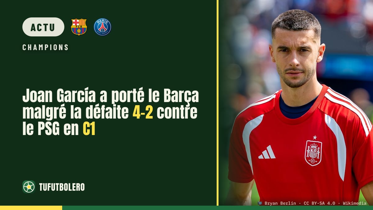 Joan García a porté le Barça malgré la défaite 4-2 contre le PSG en C1