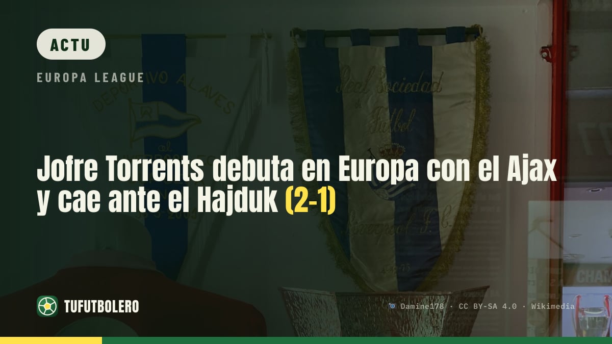 Jofre Torrents débute en Europe avec l’Ajax, battu par le Hajduk (2-1)