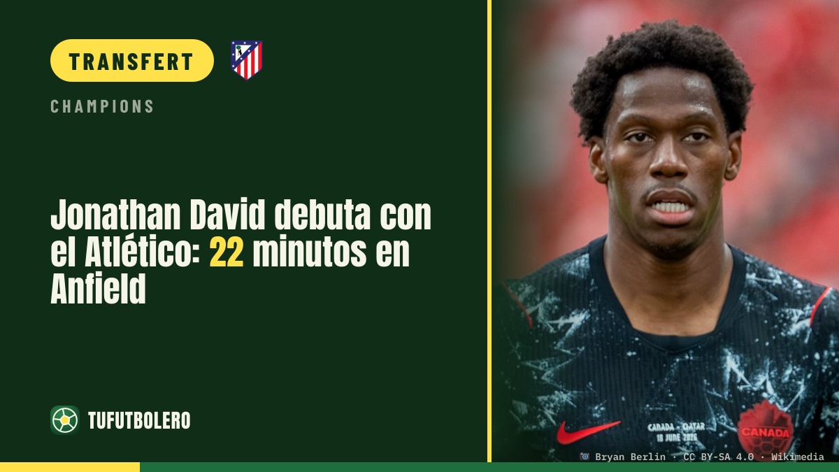 Jonathan David fait ses débuts avec l’Atlético (22 minutes à Anfield)