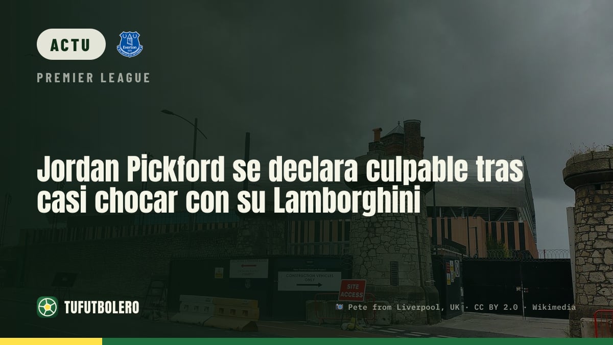 Jordan Pickford plaide coupable après un quasi-accident avec son Lamborghini