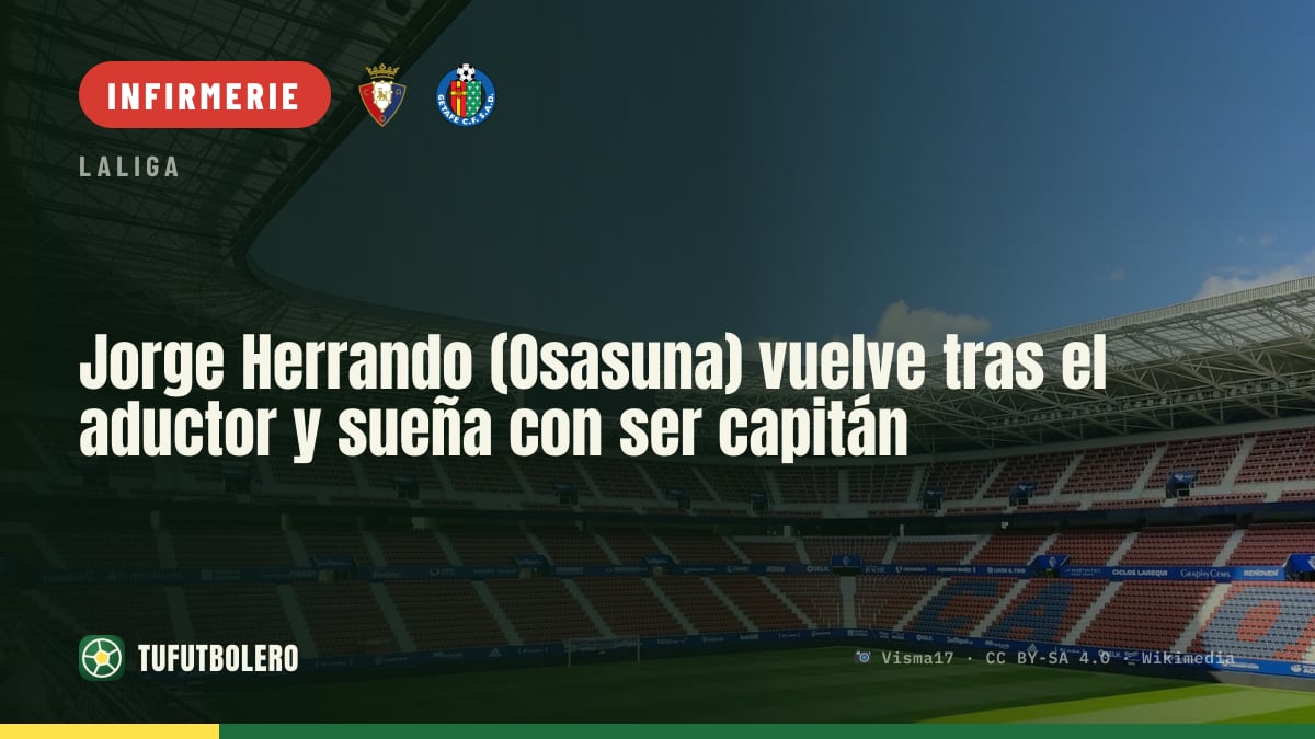 Jorge Herrando (Osasuna) revient après l’adducteur et vise le brassard de capitaine