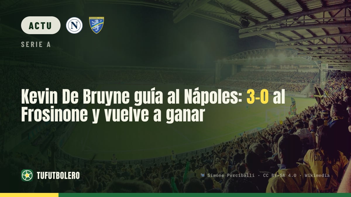 Kevin De Bruyne fait gagner Naples 3-0 contre Frosinone