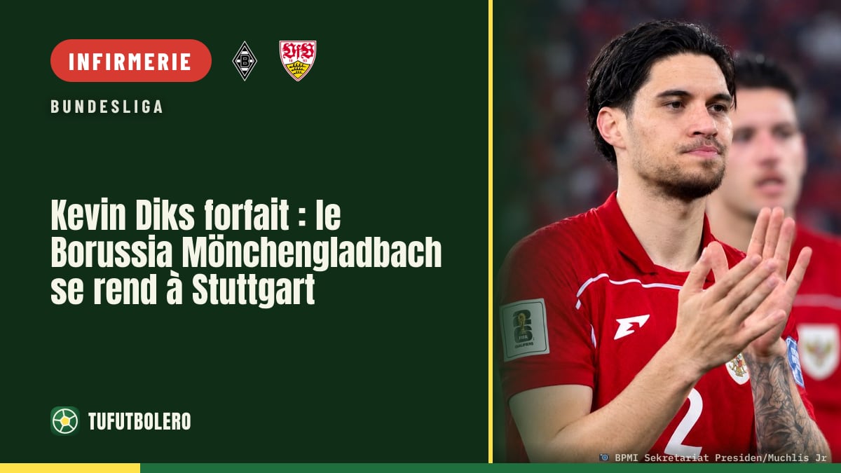 Kevin Diks forfait : le Borussia Mönchengladbach se rend à Stuttgart