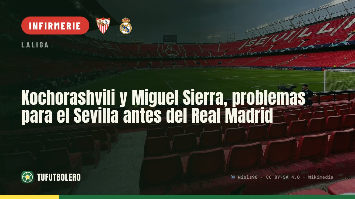 Kochorashvili et Miguel Sierra compliquent l’avant-match du Séville contre le Real Madrid