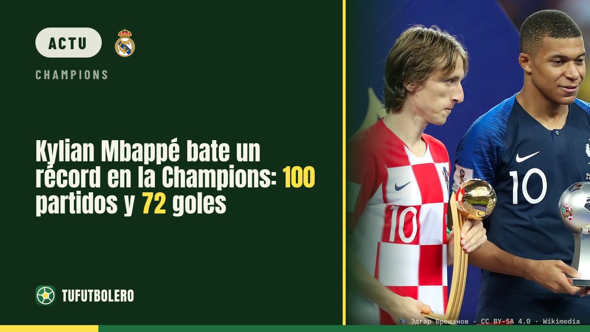 Kylian Mbappé entre dans l’histoire de la C1 : 100 matches, 72 buts