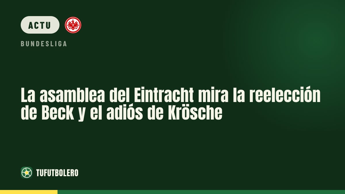 Assemblée du Eintracht : la réélection de Beck et la “sortie” de Krösche