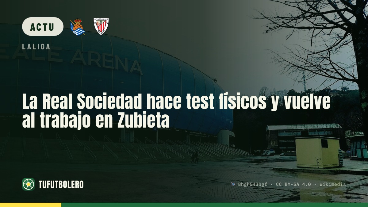 Real Sociedad en tests physiques à Zubieta après la semaine off