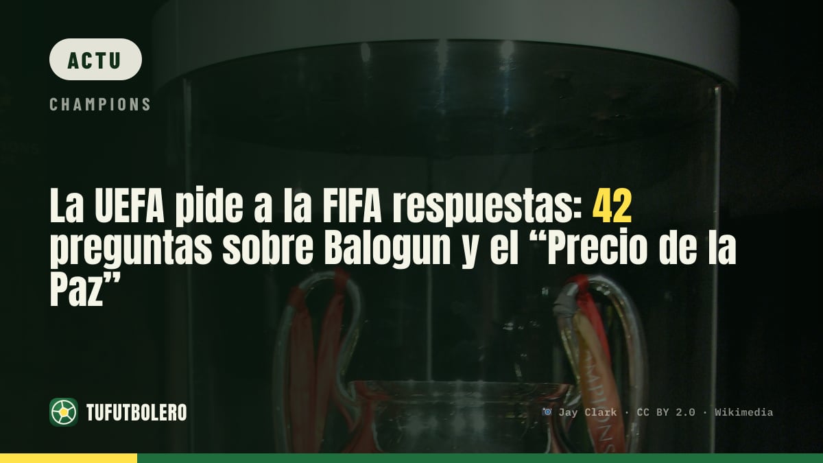 L’UEFA réclame à la FIFA des réponses: 42 questions sur Balogun et le «prix de la paix»