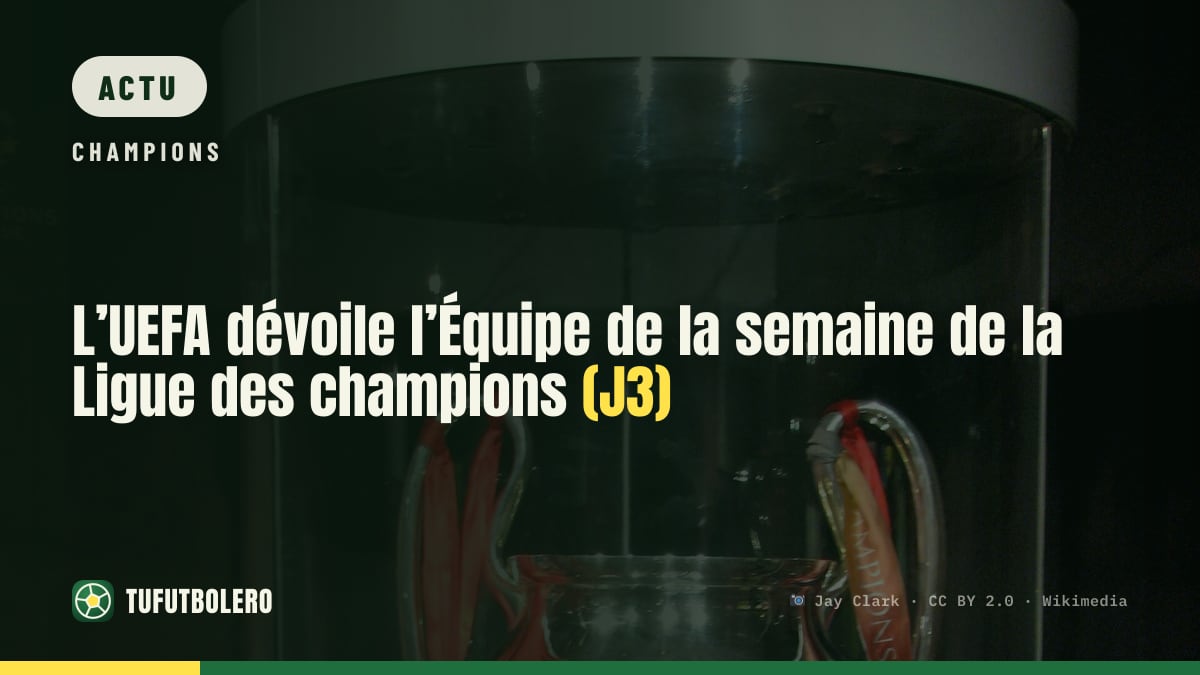 L’UEFA dévoile l’Équipe de la semaine de la Ligue des champions (J3)