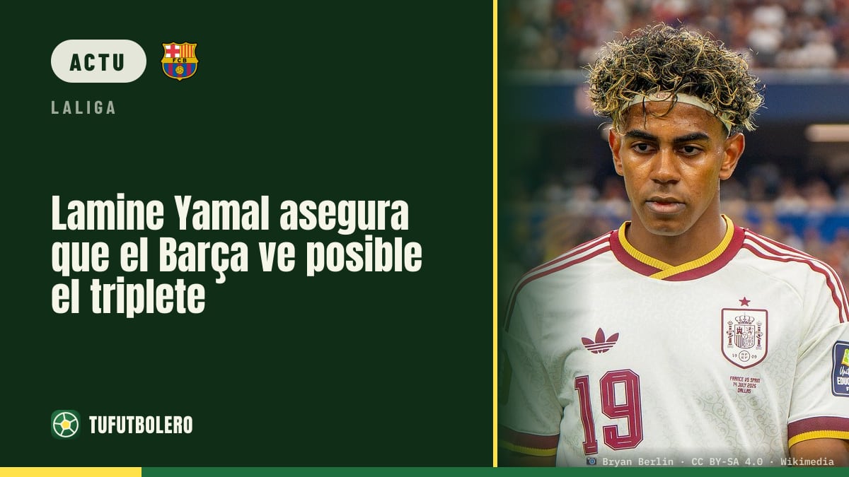 Lamine Yamal estime le Barça capable de réaliser le triplé