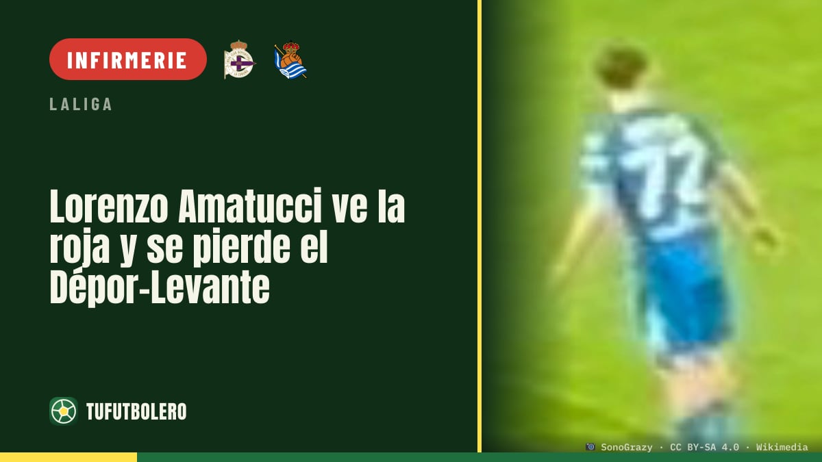 Lorenzo Amatucci exclu: il manquera le match du Dépor contre le Levante