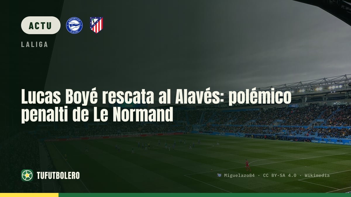 Lucas Boyé égalise pour l’Alavés: penalty controversé de Le Normand