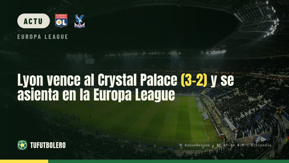 Lyon s’impose contre Crystal Palace (3-2) et grimpe au 3e rang en Europa League