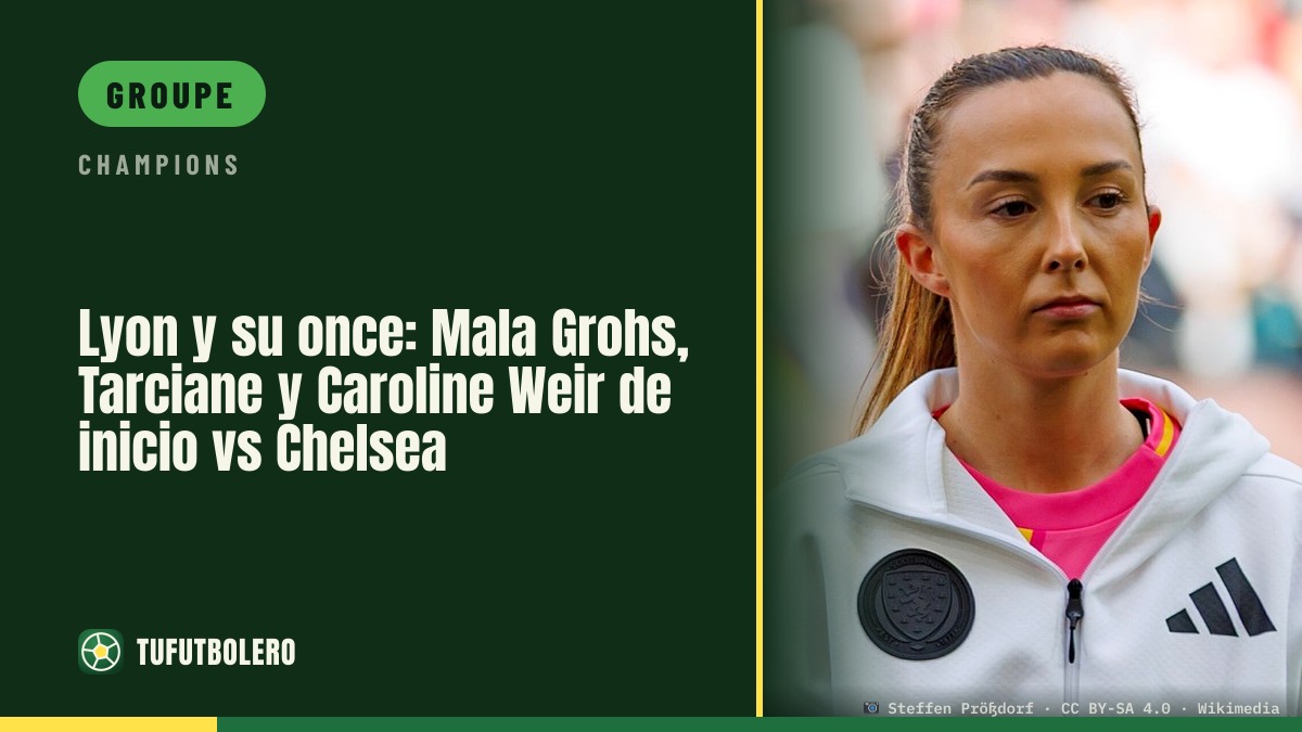 Lyon en 3-4-3 avec Mala Grohs et Caroline Weir titulaires face à Chelsea