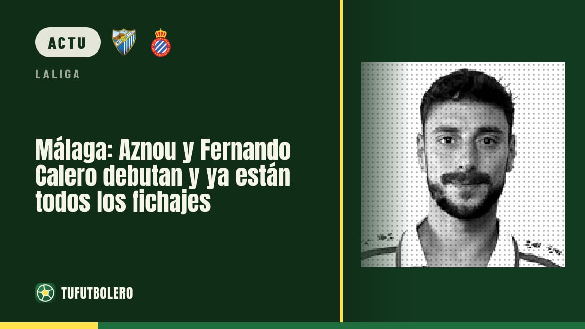 Málaga : Aznou et Fernando Calero font leurs débuts, tous les renforts ont joué