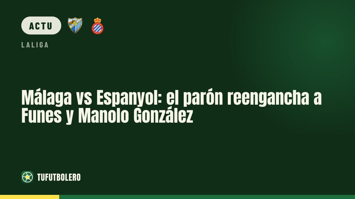 Málaga vs Espanyol : Funes et Manolo González repartent après la trêve