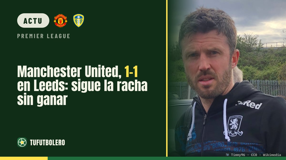 Manchester United accroché 1-1 par Leeds : la pression sur Carrick monte