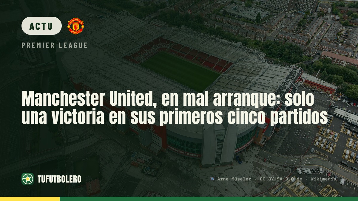Manchester United: seulement une victoire lors des cinq premiers matchs de Premier League