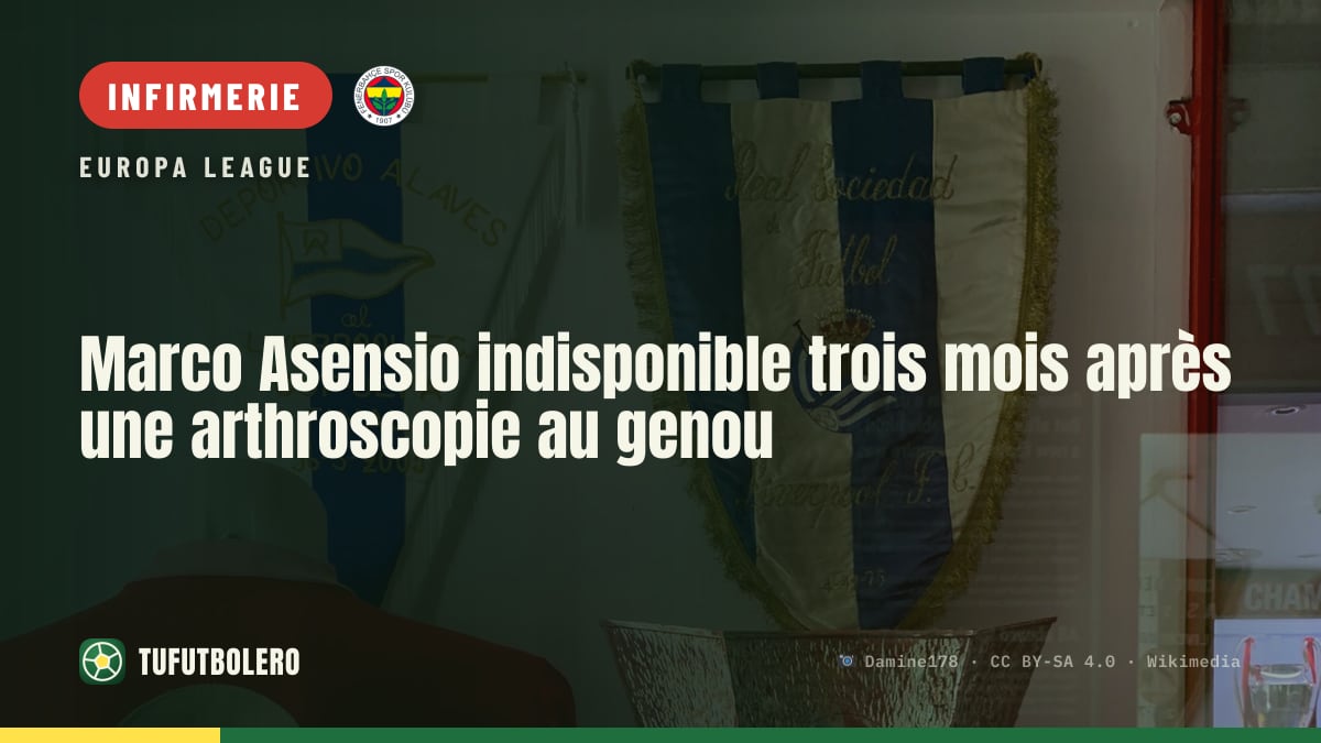 Marco Asensio indisponible trois mois après une arthroscopie au genou