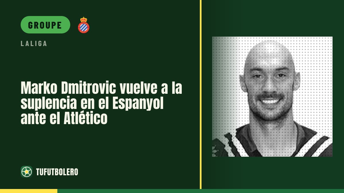 Marko Dmitrovic encore sur le banc avec l’Espanyol contre l’Atlético