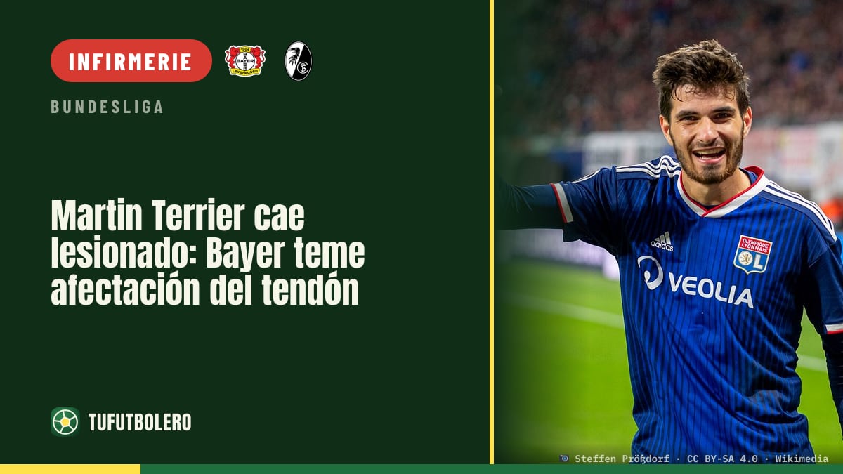 Martin Terrier blessé tôt : le Bayer craint une atteinte au tendon