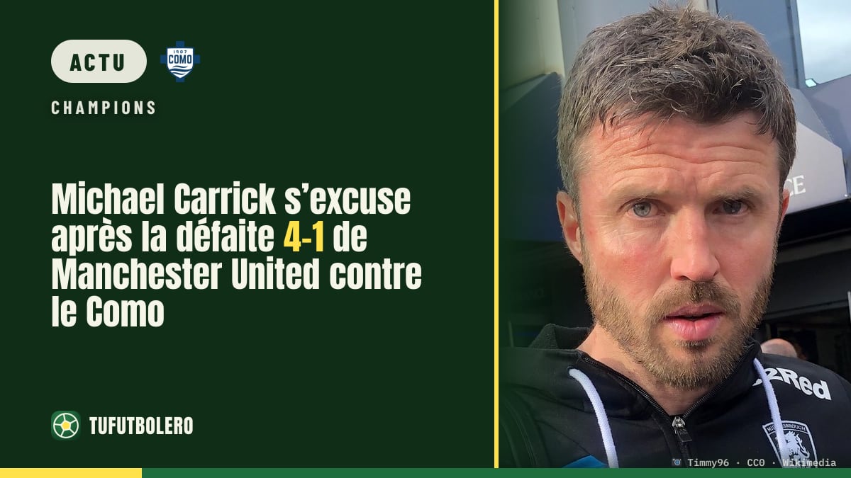 Michael Carrick s’excuse après la défaite 4-1 de Manchester United contre le Como