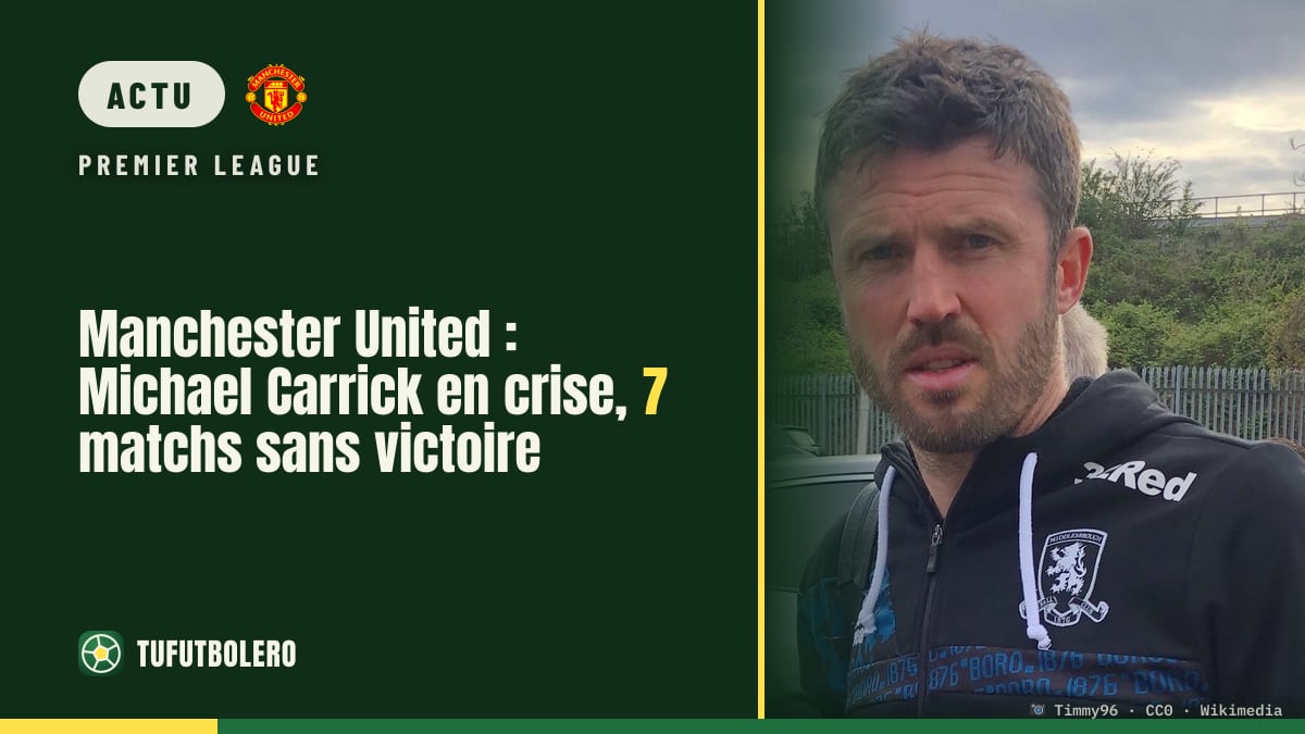 Manchester United : Michael Carrick en crise, 7 matchs sans victoire