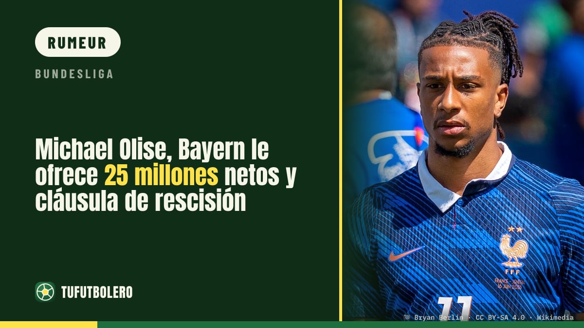 Michael Olise : le Bayern propose 25 M€ nets et veut une clause de résiliation