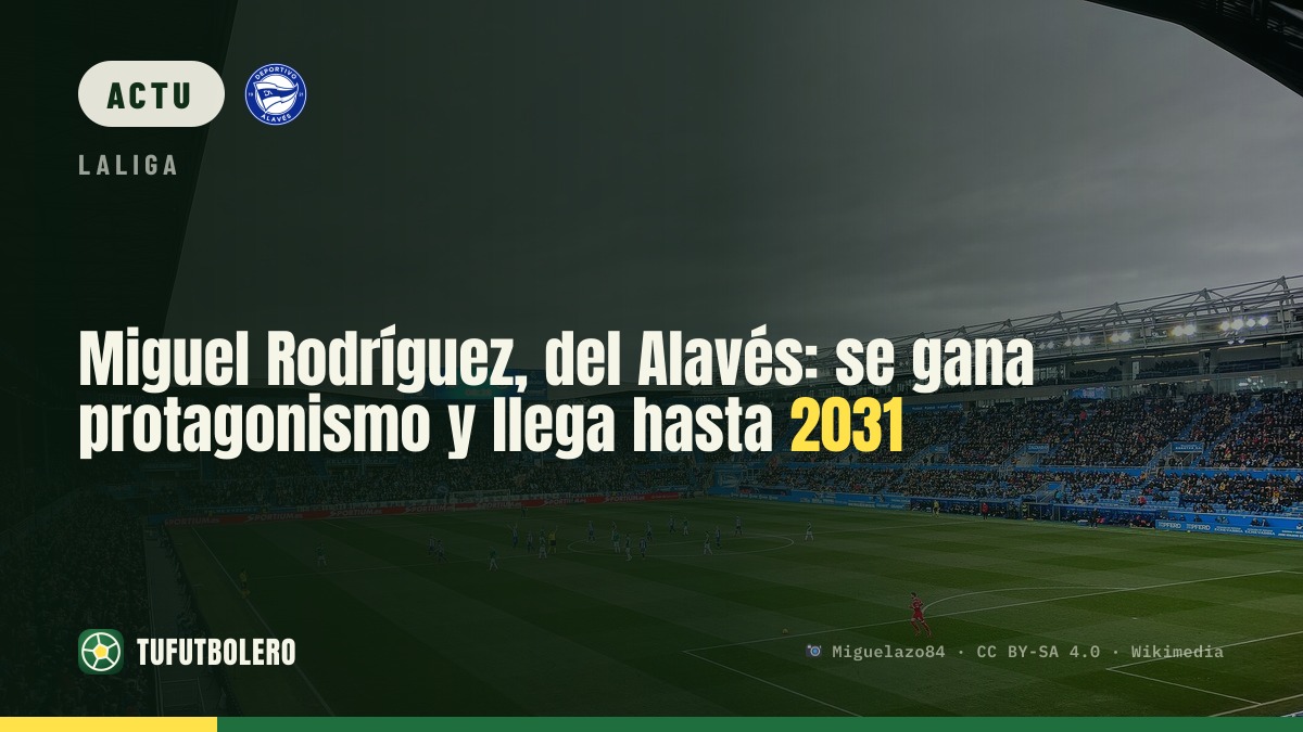 Miguel Rodríguez (Alavés) : il vise plus de temps de jeu jusqu’en 2031