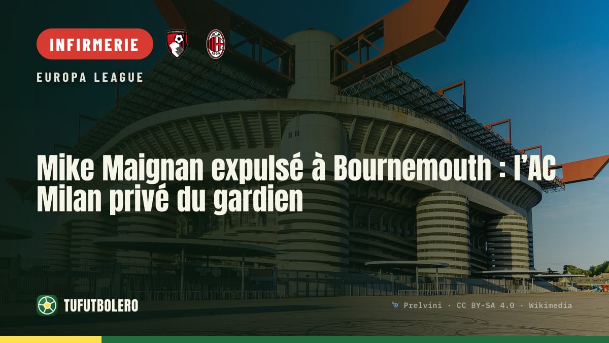 Mike Maignan expulsé à Bournemouth : l’AC Milan privé du gardien