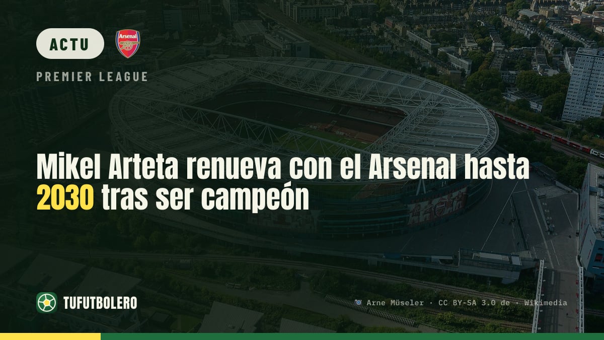Mikel Arteta prolonge l’Arsenal jusqu’en 2030 après le titre