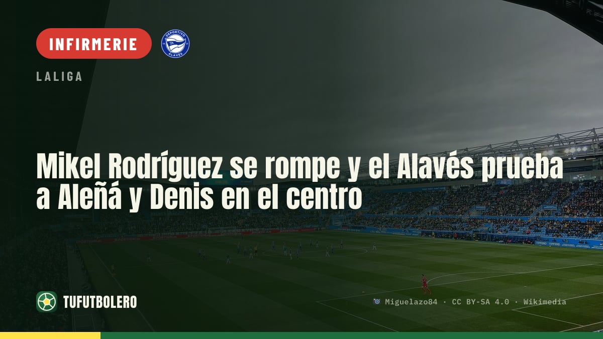 La blessure de Mikel Rodríguez force l’Alavés à tester Aleñá et Denis