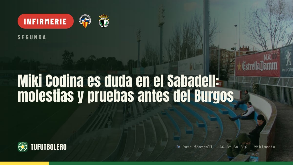 Miki Codina incertain pour le Sabadell face au Burgos après des douleurs