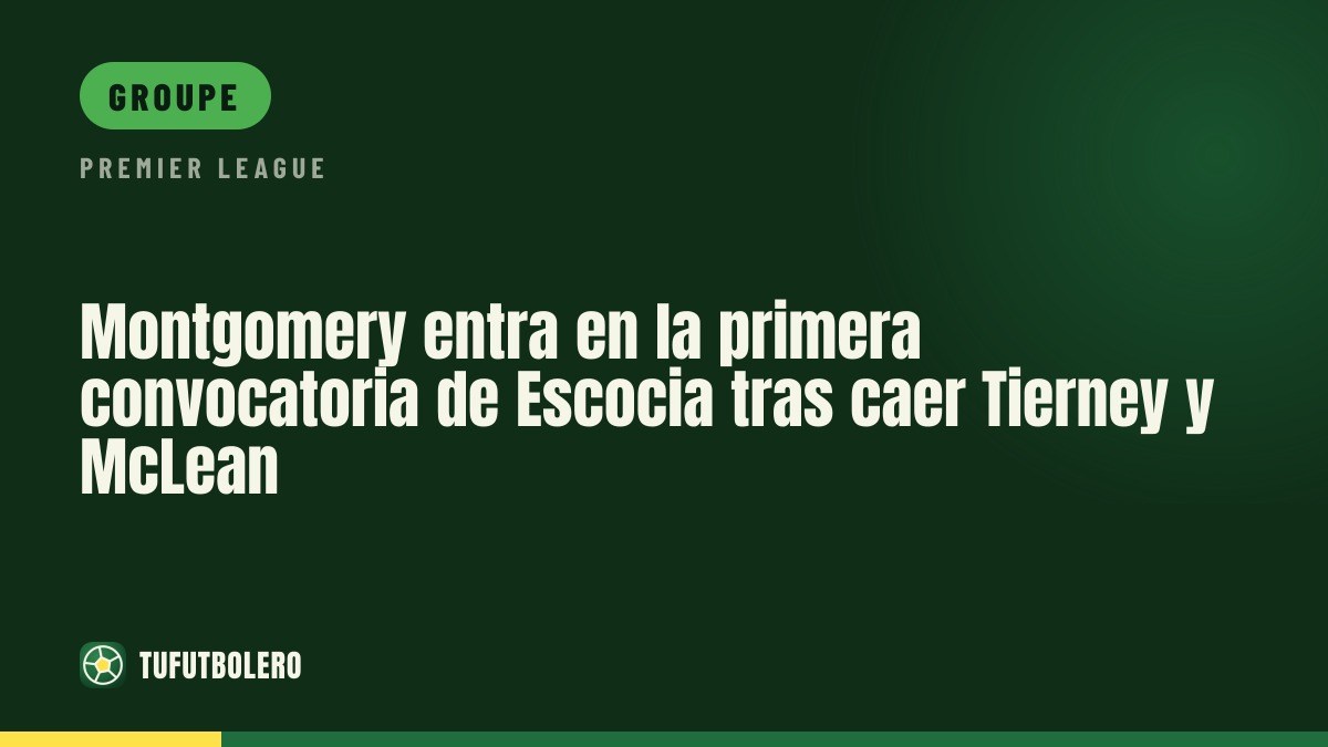 Montgomery appelé pour la première fois en Écosse après la sortie de Tierney et McLean