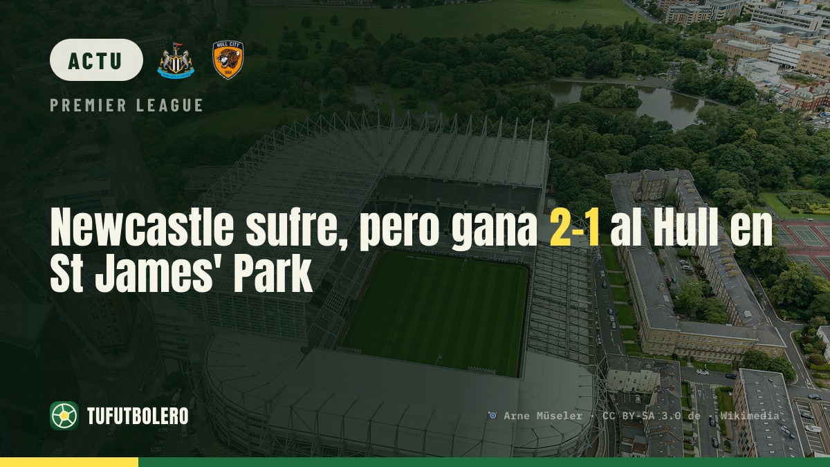 Newcastle résiste à Hull et s’impose 2-1 à St James' Park