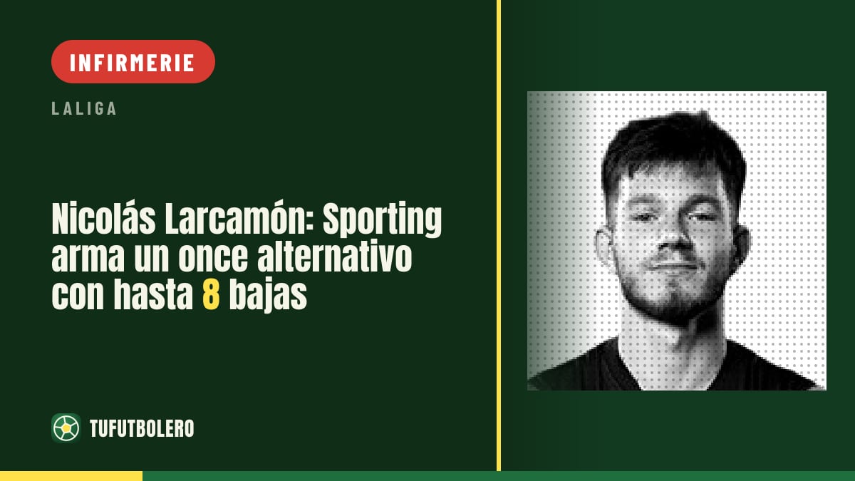 Nicolás Larcamón: le Sporting adapte son onze avec jusqu’à 8 absents