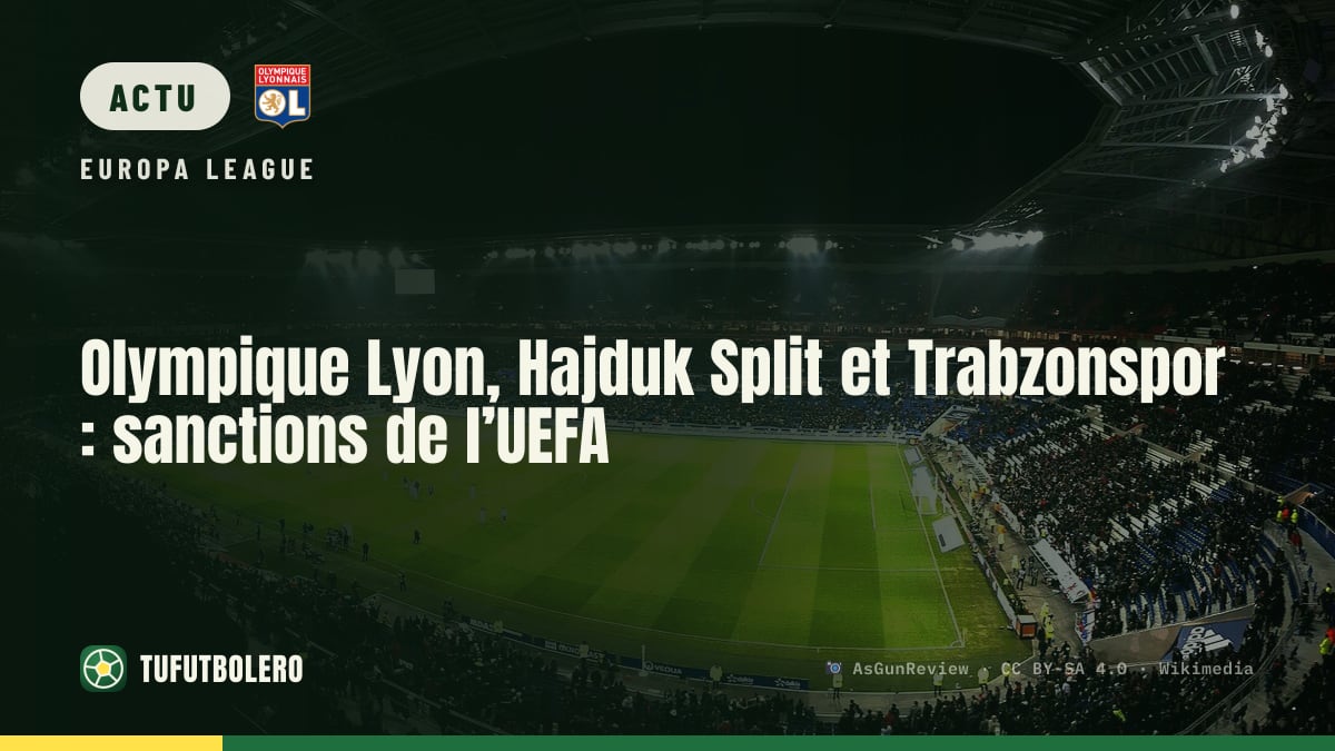 Olympique Lyon, Hajduk Split et Trabzonspor : sanctions de l’UEFA