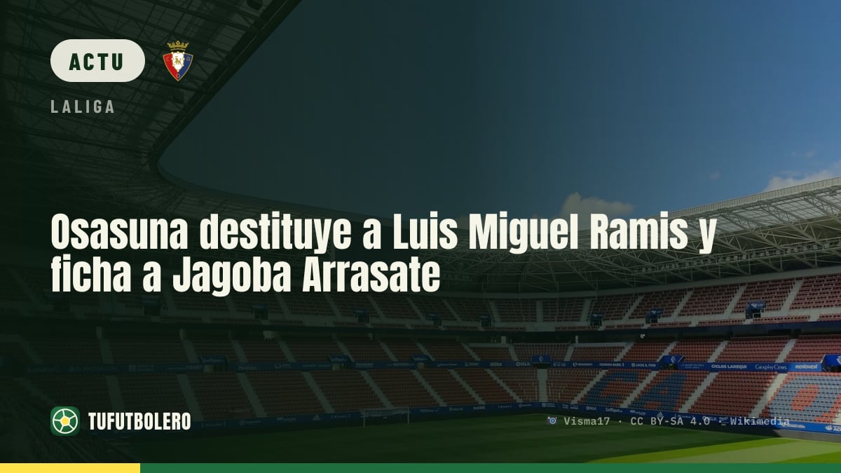 Osasuna renvoie Luis Miguel Ramis et nomme Jagoba Arrasate