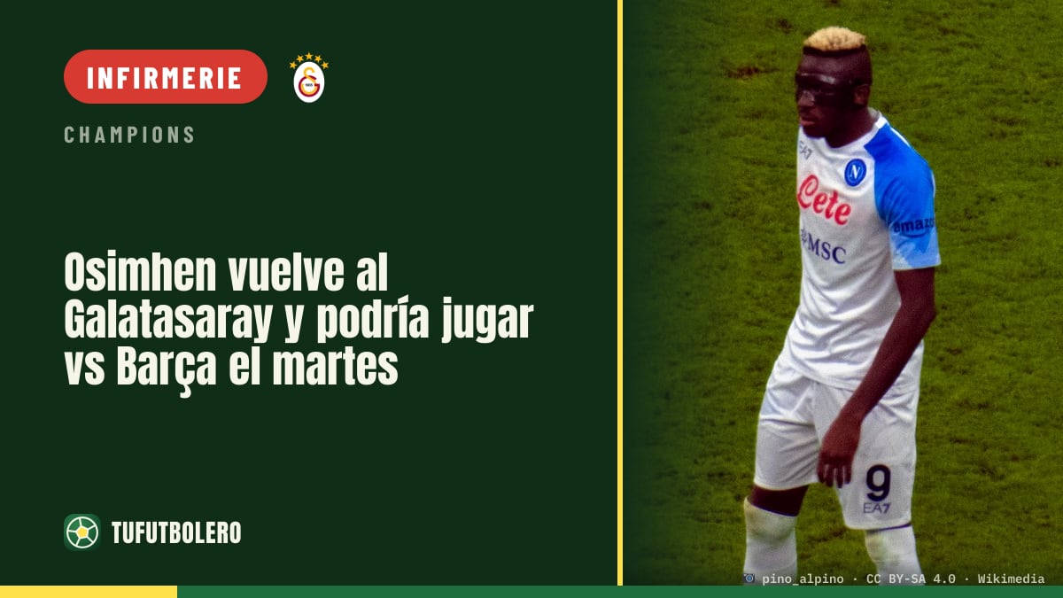 Osimhen revient à Galatasaray et pourrait jouer contre le Barça mardi