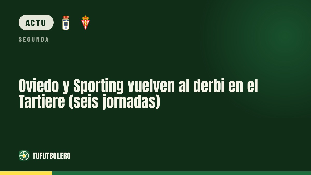 Oviedo et Sporting relancent le derby au Tartiere ce soir (6 journées)