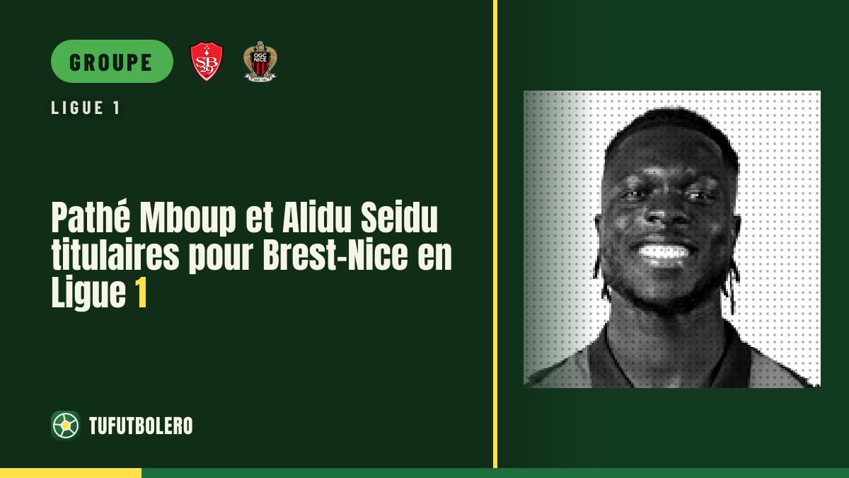 Pathé Mboup et Alidu Seidu titulaires pour Brest-Nice en Ligue 1