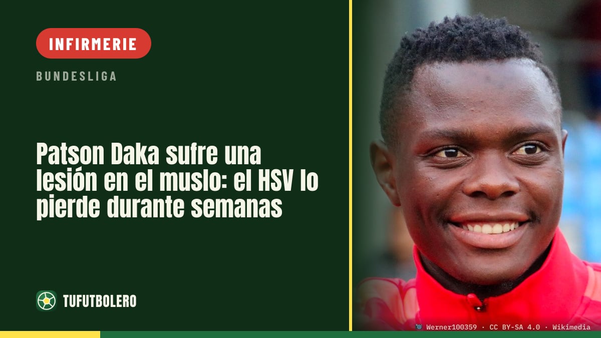 Patson Daka touché à la cuisse : l’HSV va le perdre plusieurs semaines