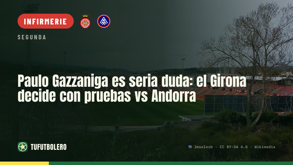 Paulo Gazzaniga incertain: le Girona attend de nouveaux tests avant l’Andorra