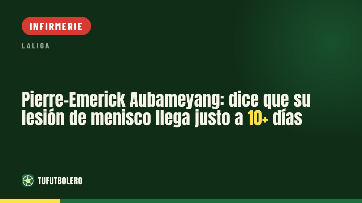 Pierre-Emerick Aubameyang: “C’est la première fois que je suis arrêté plus de dix jours”