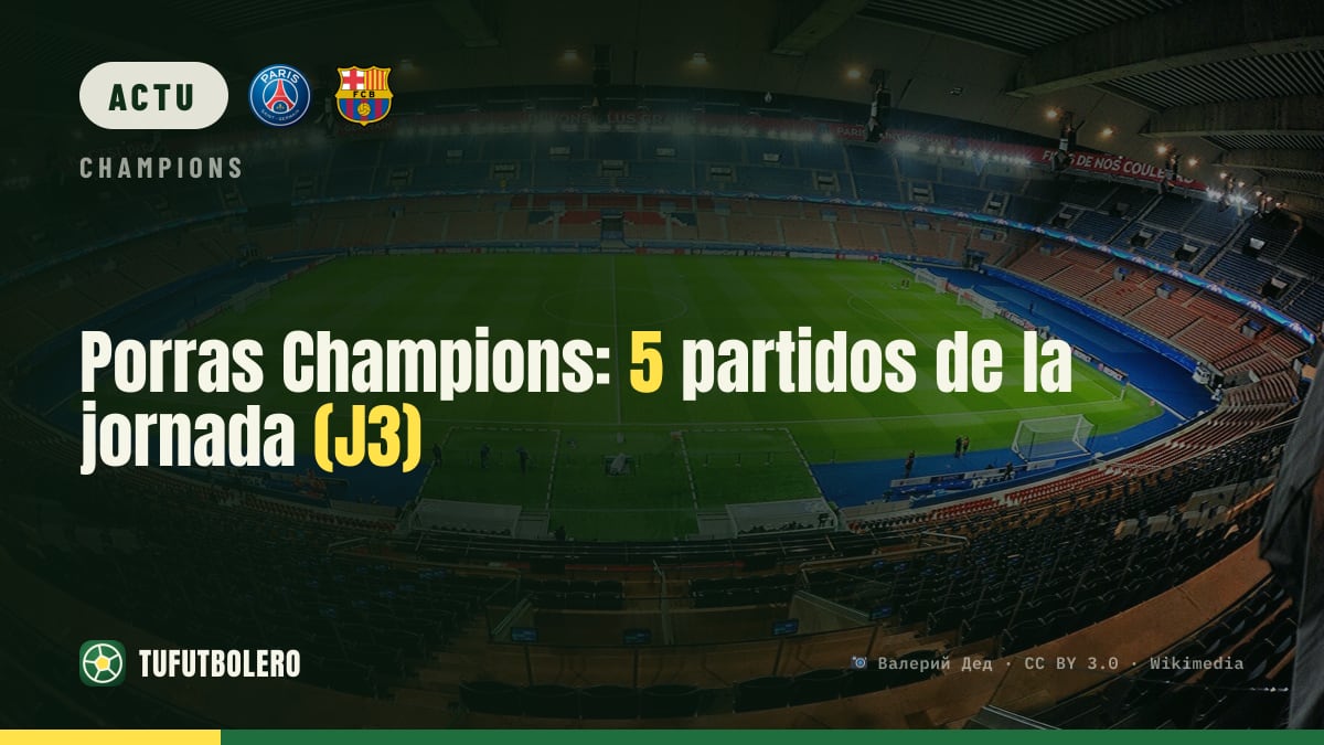 Pronos Champions : 5 matchs pour la journée (J3)