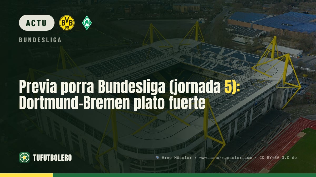 Pronos Bundesliga (journée 5) : Dortmund-Bremen, match à l’honneur