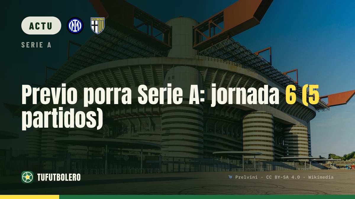 Aperçu porra Serie A : journée 6 (5 matchs)