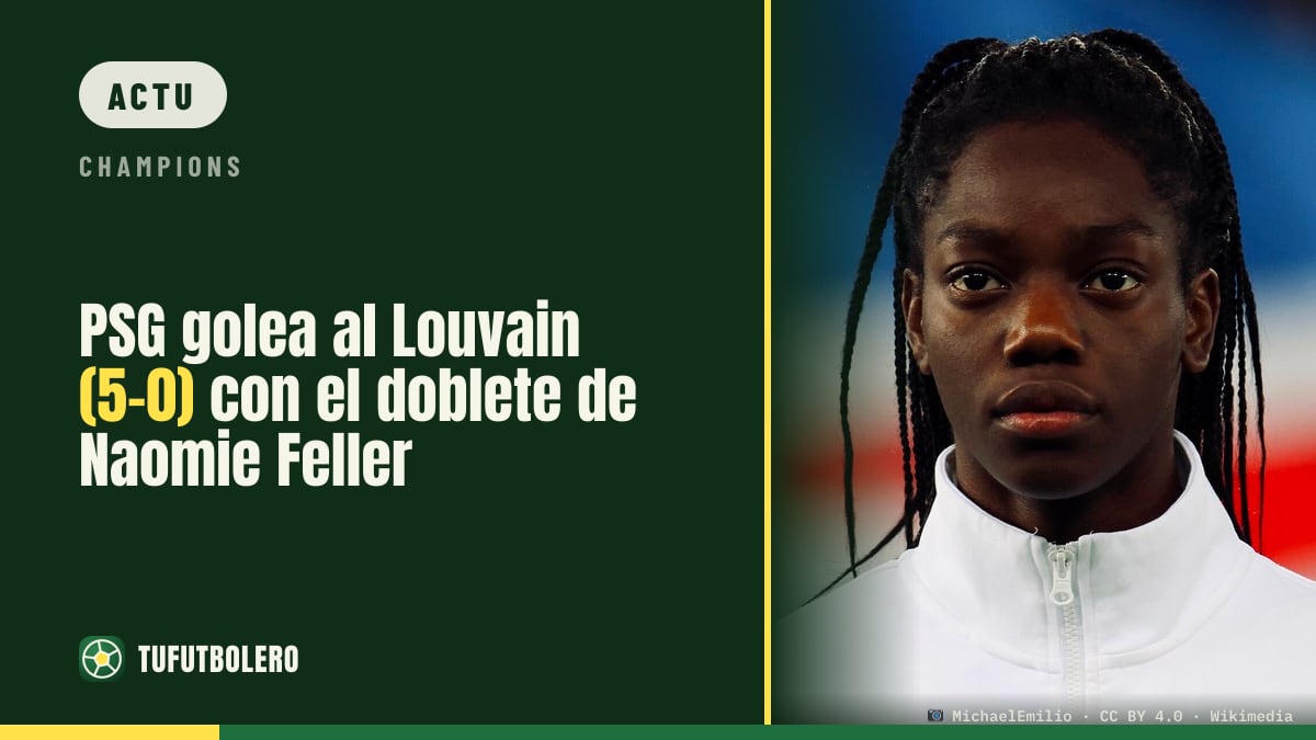PSG écrase Louvain 5-0 avec la doublette de Naomie Feller