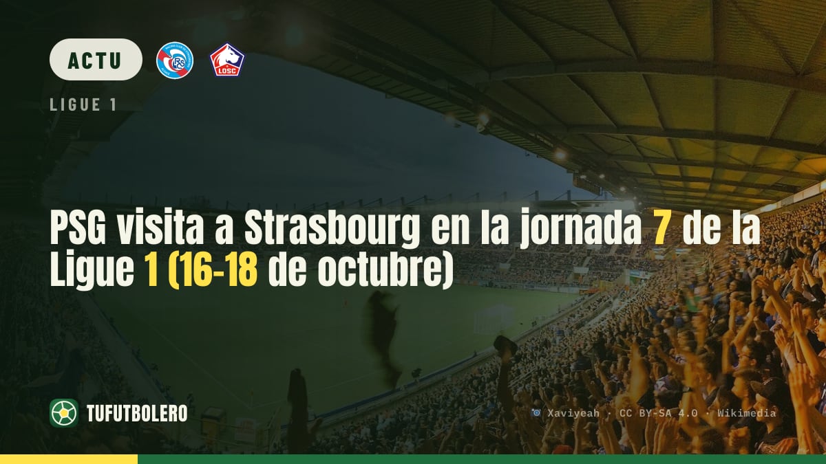 PSG à Strasbourg pour la 7e journée de Ligue 1 (16-18 octobre)