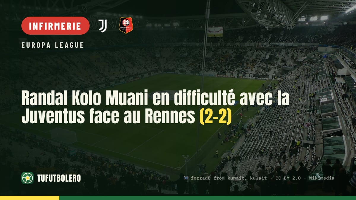 Randal Kolo Muani en difficulté avec la Juventus face au Rennes (2-2)